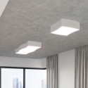 Plafon SQUARE kolor biały SOLLUX LIGHTING polska produkcja