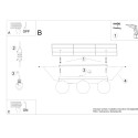 Plafon YOLI kolor czarny SOLLUX LIGHTING polska produkcja