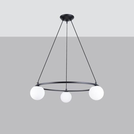 Żyrandol YOLI kolor czarny SOLLUX LIGHTING polska produkcja