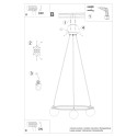 Żyrandol YOLI kolor czarny SOLLUX LIGHTING polska produkcja