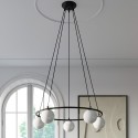 Żyrandol YOLI kolor czarny SOLLUX LIGHTING polska produkcja