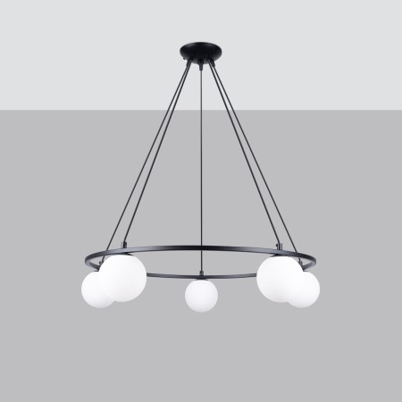 Żyrandol YOLI kolor czarny SOLLUX LIGHTING polska produkcja