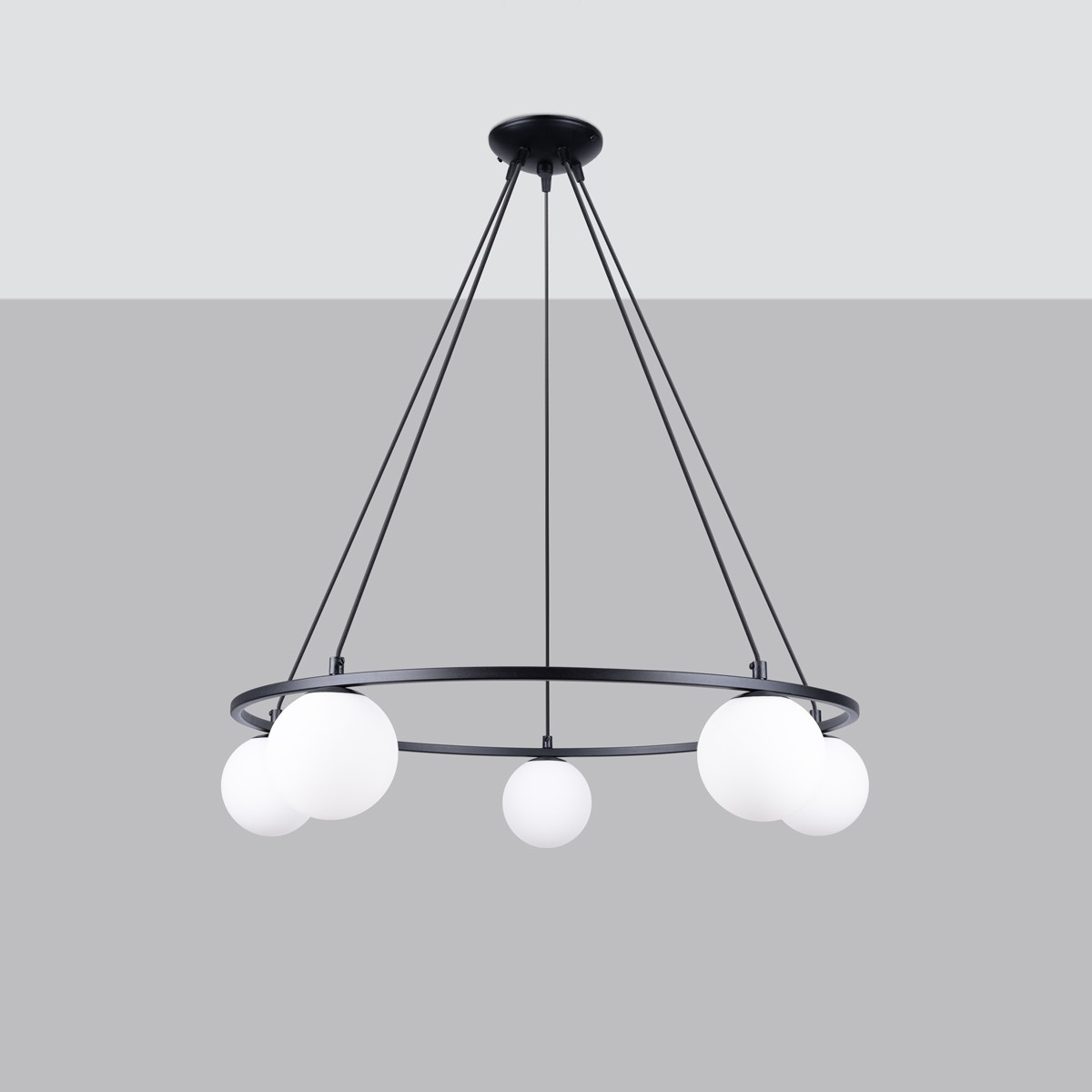Żyrandol YOLI kolor czarny SOLLUX LIGHTING polska produkcja