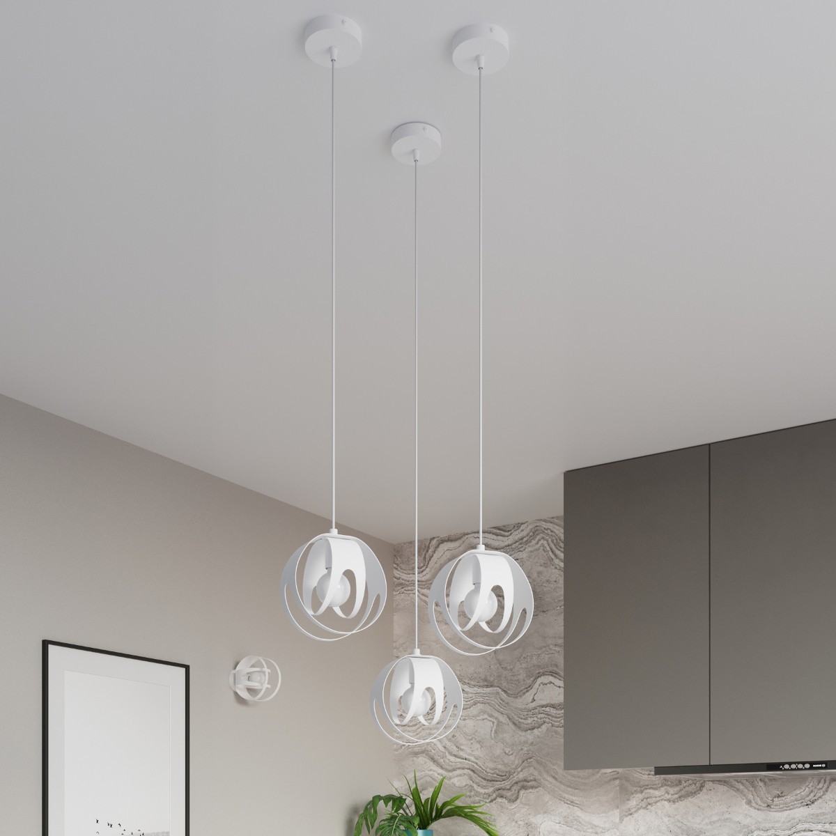 Plafon TULOS kolor biały SOLLUX LIGHTING polska produkcja
