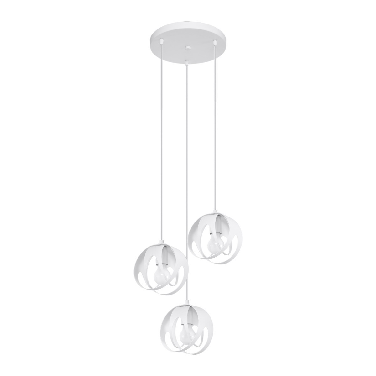 Lampa wisząca TULOS kolor biały SOLLUX LIGHTING polska produkcja