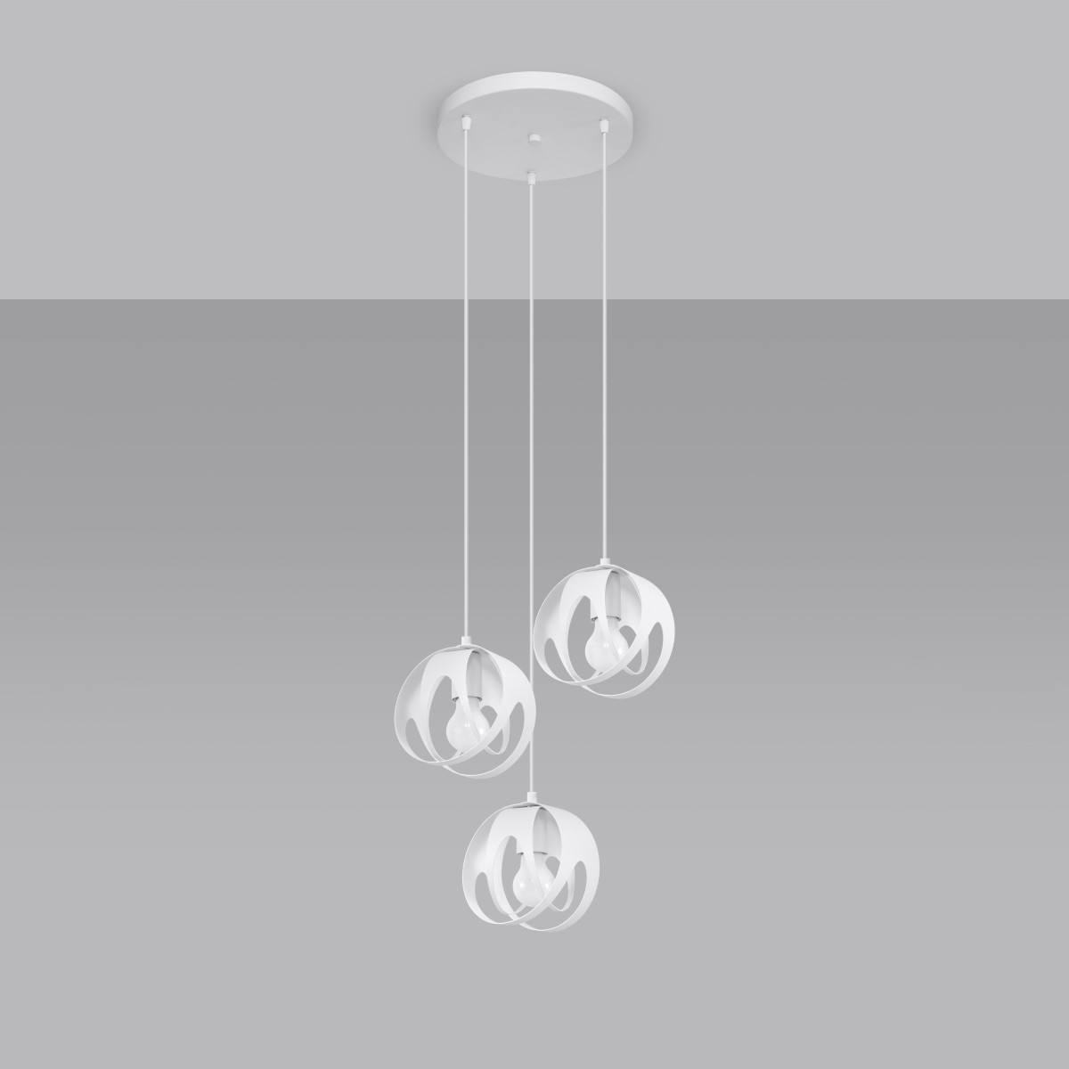 Lampa wisząca TULOS kolor biały SOLLUX LIGHTING polska produkcja