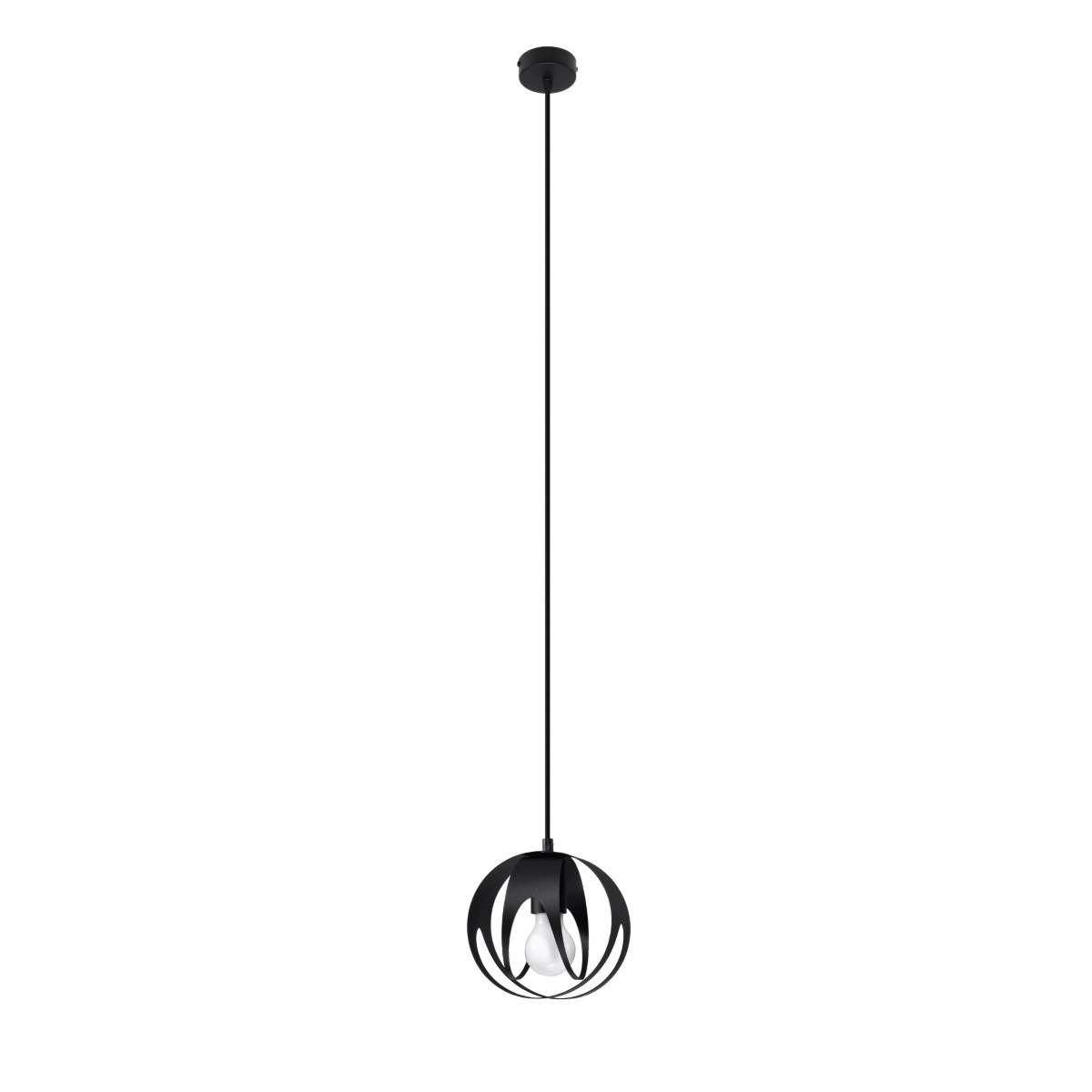 Lampa wisząca TULOS kolor czarny SOLLUX LIGHTING polska produkcja