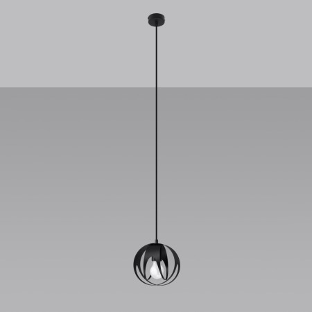 Lampa wisząca TULOS kolor czarny SOLLUX LIGHTING polska produkcja