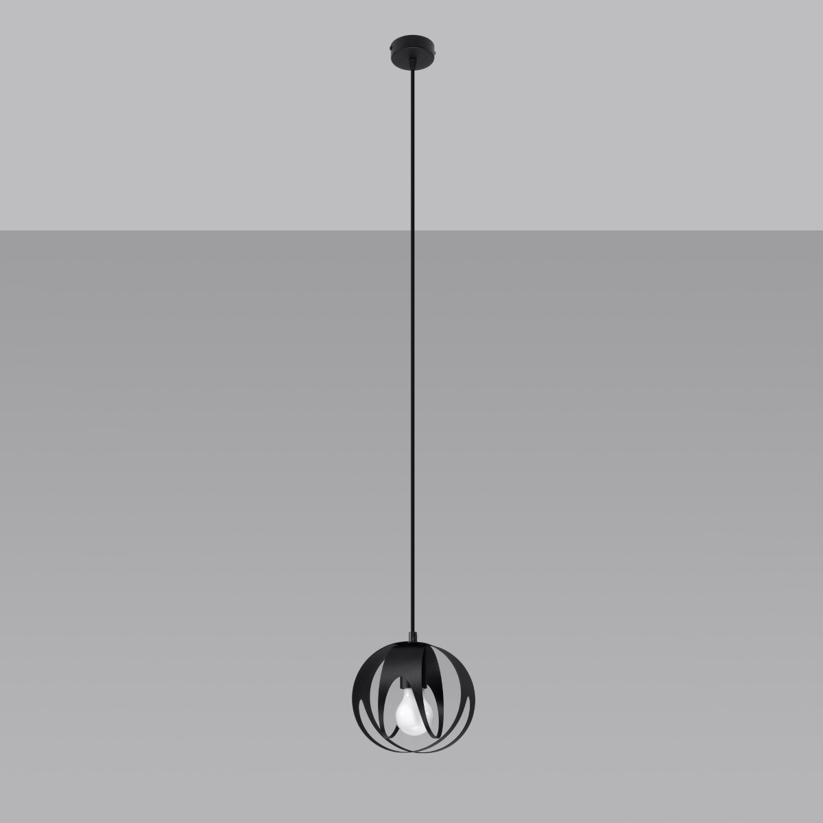 Lampa wisząca TULOS kolor czarny SOLLUX LIGHTING polska produkcja