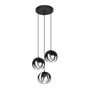 Lampa wisząca TULOS kolor czarny SOLLUX LIGHTING polska produkcja