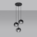 Lampa wisząca TULOS kolor czarny SOLLUX LIGHTING polska produkcja
