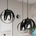 Lampa wisząca TULOS kolor czarny SOLLUX LIGHTING polska produkcja