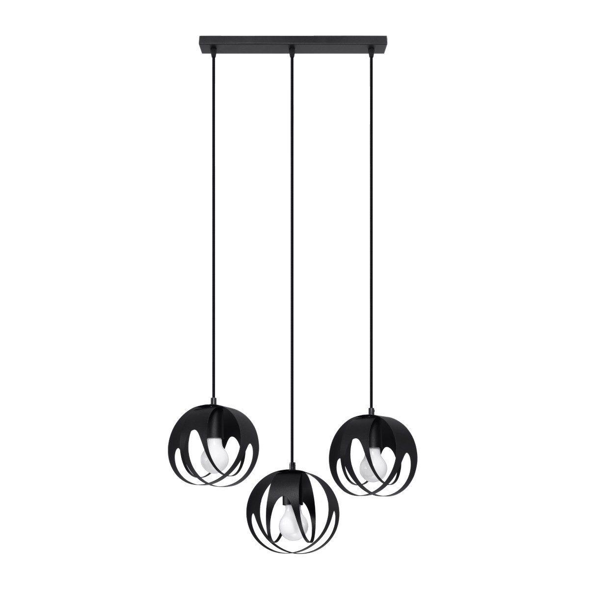 Lampa wisząca TULOS kolor czarny SOLLUX LIGHTING polska produkcja