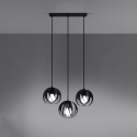 Lampa wisząca TULOS kolor czarny SOLLUX LIGHTING polska produkcja