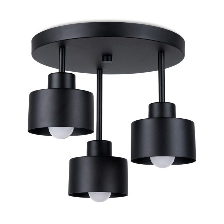Plafon SAVAR kolor czarny SOLLUX LIGHTING polska produkcja