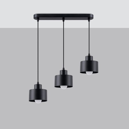 Lampa wisząca SAVAR kolor czarny SOLLUX LIGHTING polska produkcja