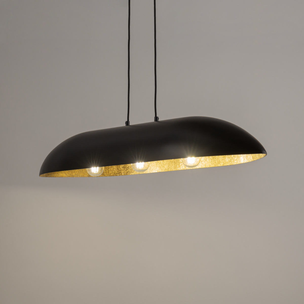 lampa wisząca Gondola kolor czarny / złoty polska produkcja