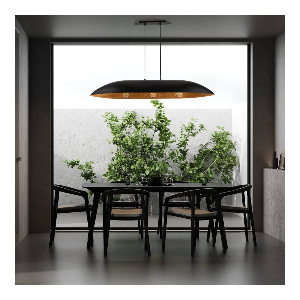 lampa wisząca Gondola kolor czarny / miedź polska produkcja