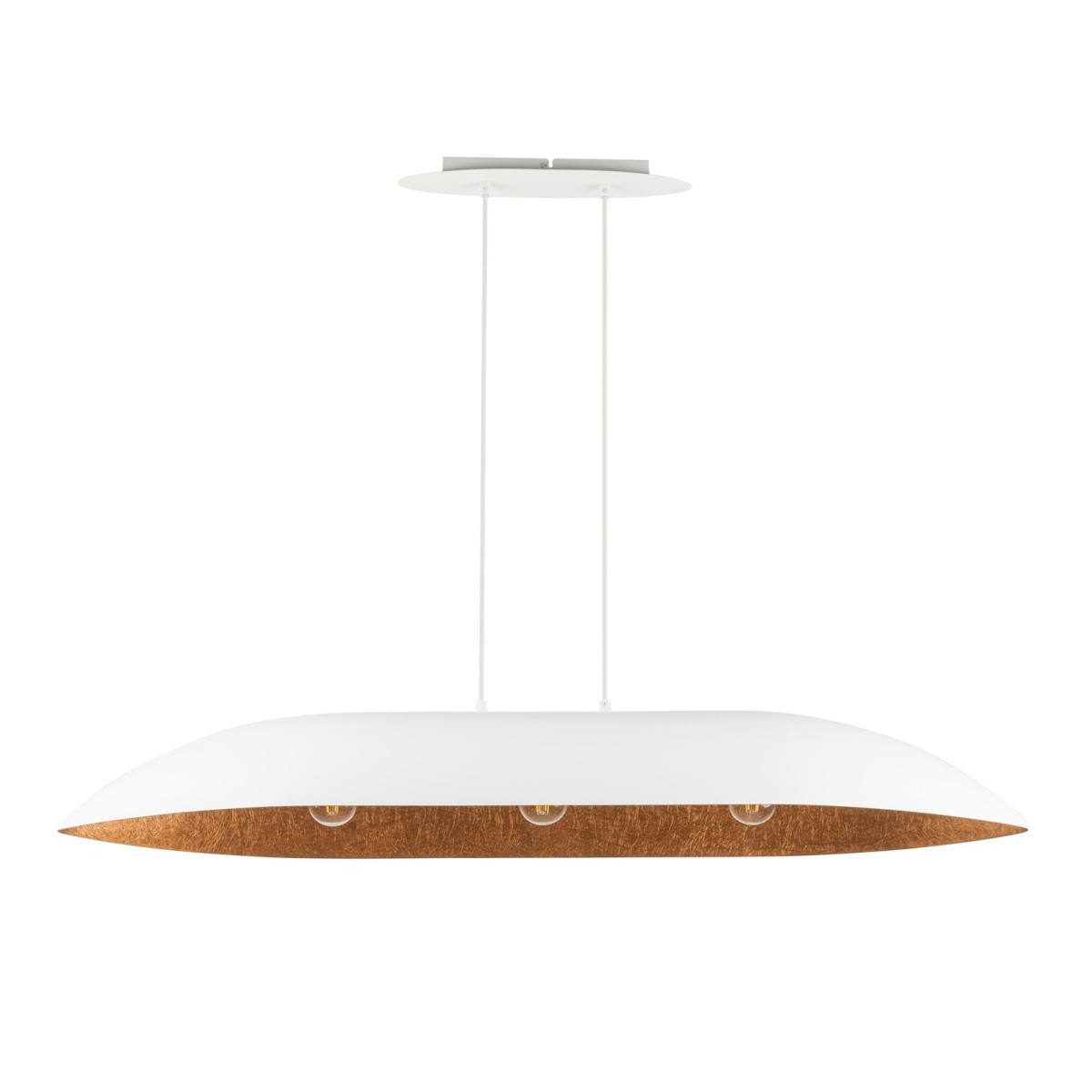lampa wisząca Gondola kolor biały / miedziany polska produkcja
