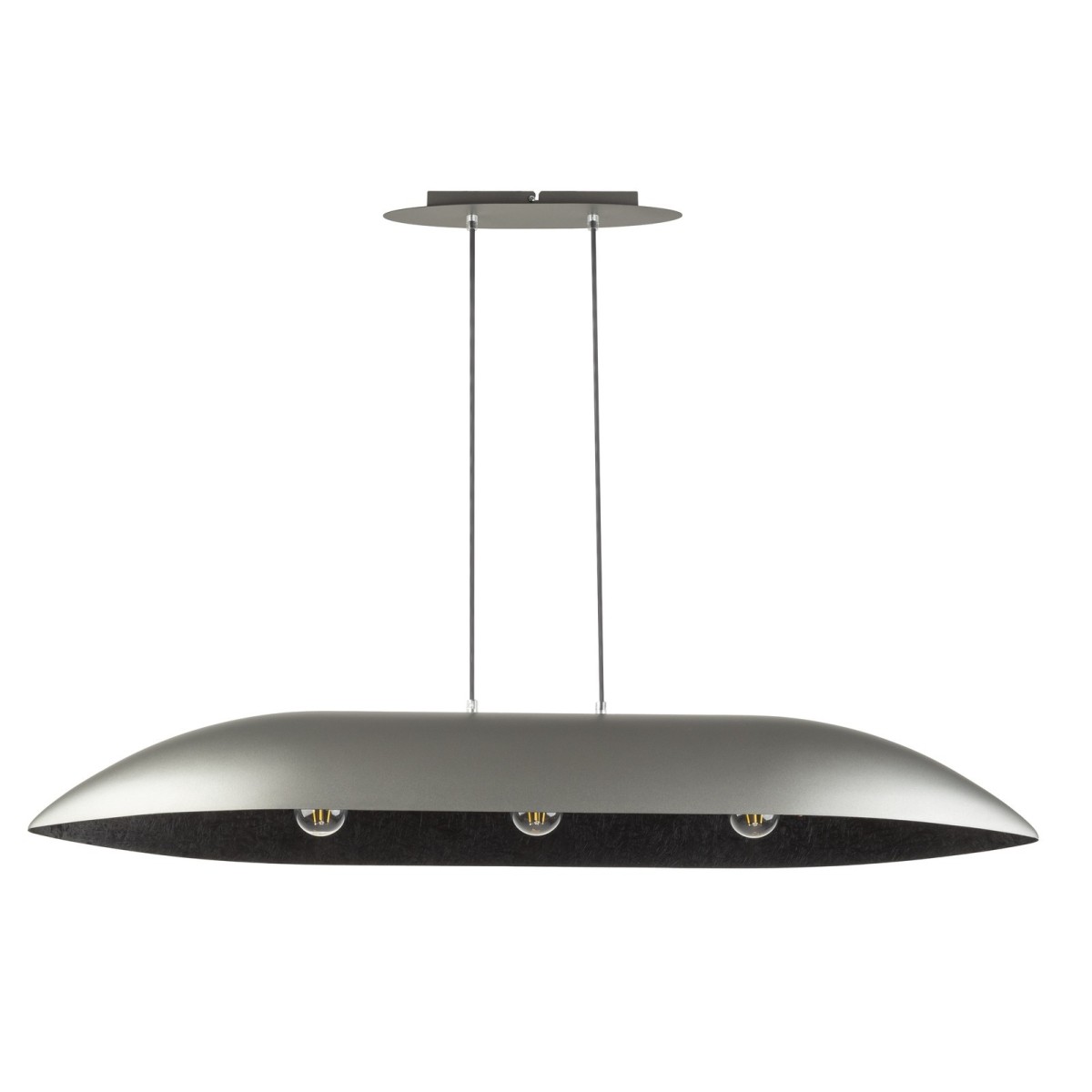 lampa wisząca Gondola kolor srebrny / czarny polska produkcja