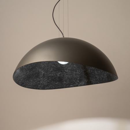 lampa wisząca Solaris kolor srebrny / czarny polska produkcja