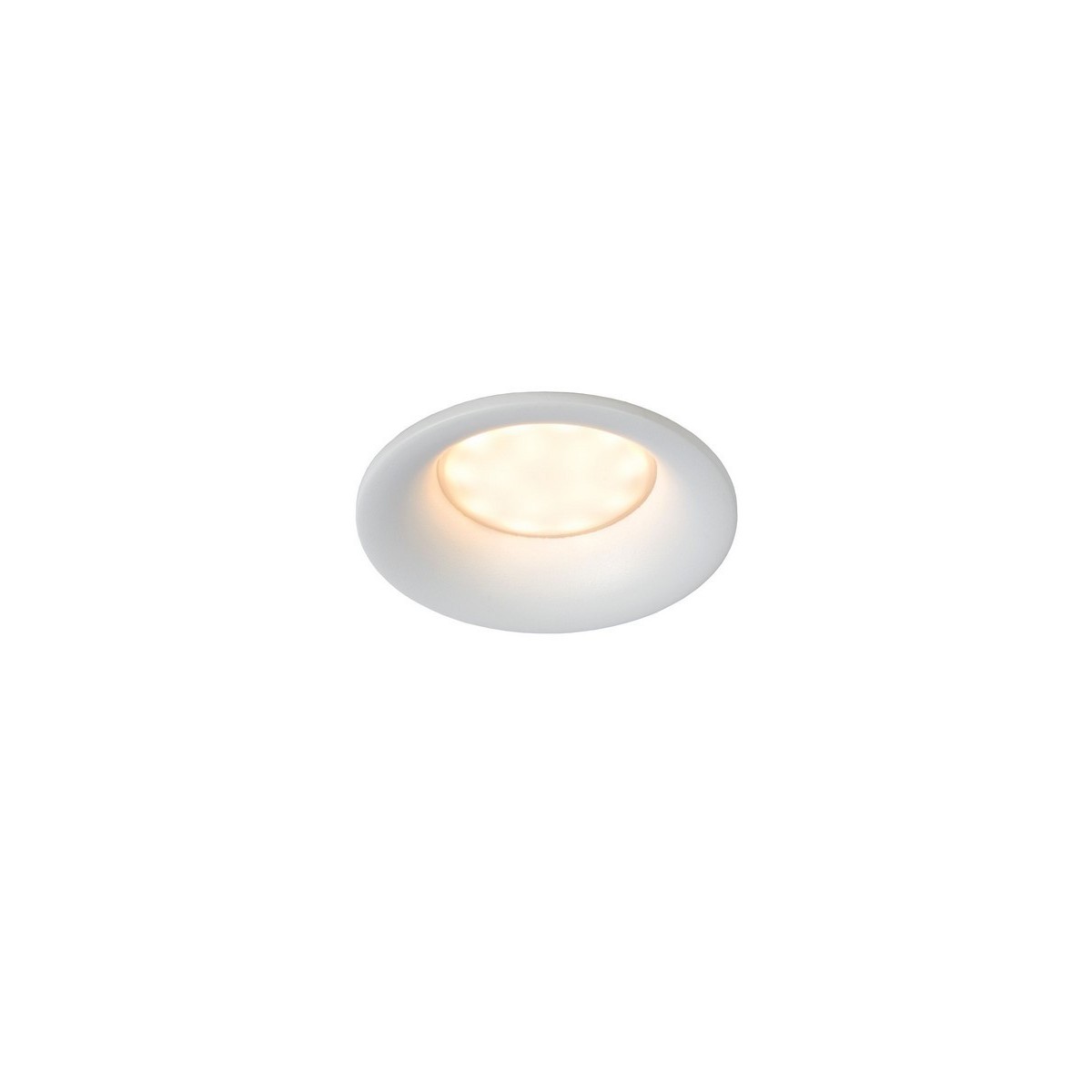 Lucide 09923/01/31 ZIVA - Reflektor wpuszczany łazienkowy - 8.4 cm - 1xGU10 - IP44 - Biały