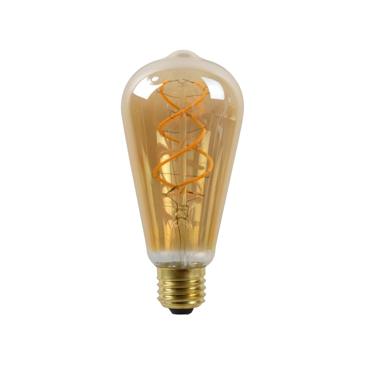 Lucide 49034/04/62 CZUJNIK ZMIERZCHU ST64 - Żarówka żarnikowa - 6.4 cm - LED - E27 - 1x4W 2200K - Czujnik dzień-noc - Burszty…