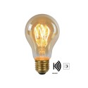 Lucide 49042/04/62 A60 CZUJNIK ZMIERZCHU - Żarówka żarnikowa - 6 cm - LED - E27 - 1x4W 2200K - Czujnik dzień-noc - Bursztynow…