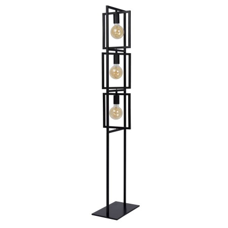 Lucide 00726/03/30 LUUK - Lampa podłogowa - 3xE27 - Czarna