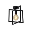 Lucide 00126/01/30 LUUK - Lampa sufitowa wpuszczana - 1xE27 - Czarna