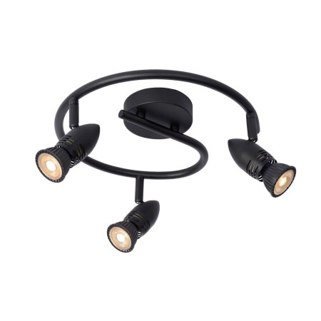 Lucide 13955/03/30 CARO - Reflektor sufitowy - 31 cm - 3xGU10 - Czarny