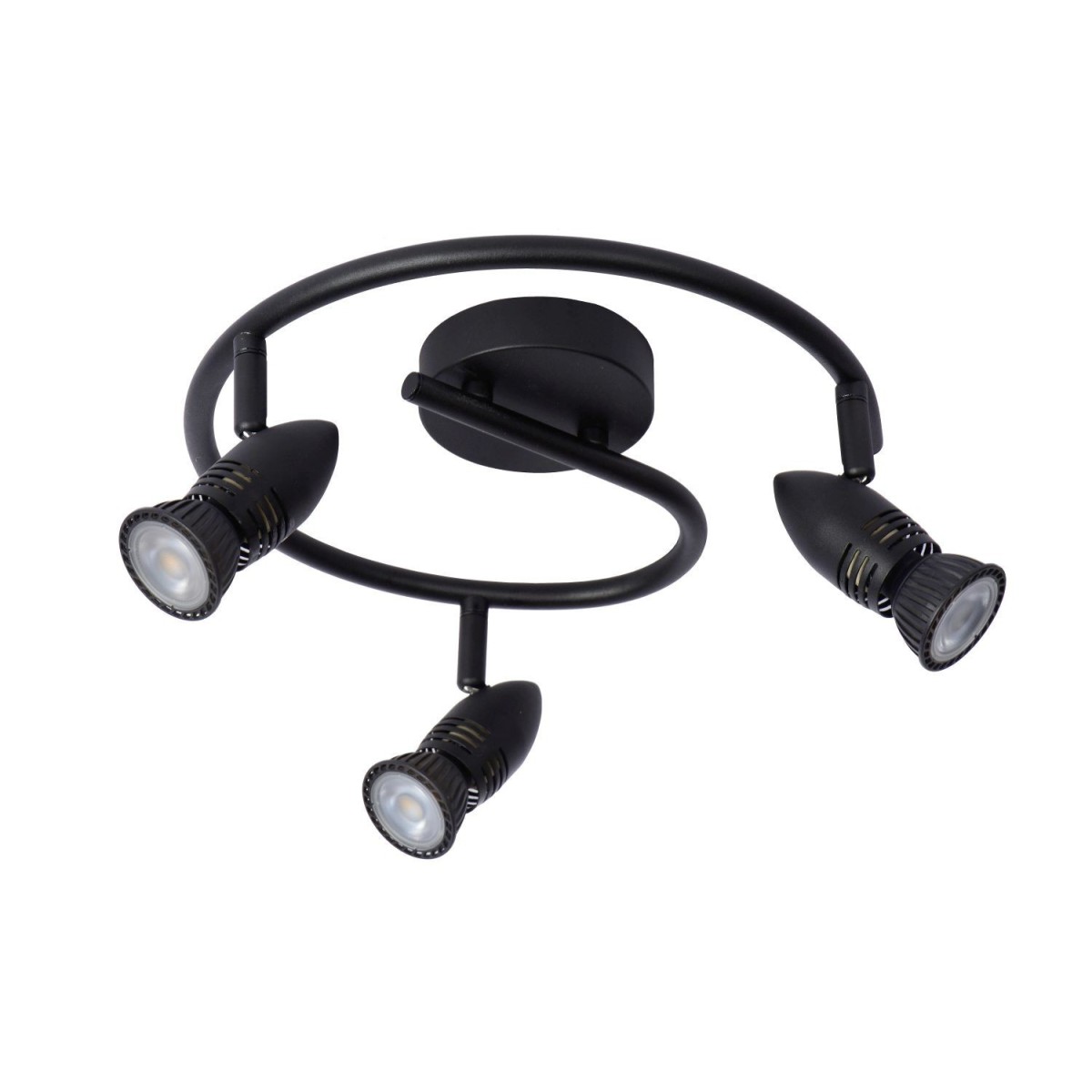 Lucide 13955/03/30 CARO - Reflektor sufitowy - 31 cm - 3xGU10 - Czarny