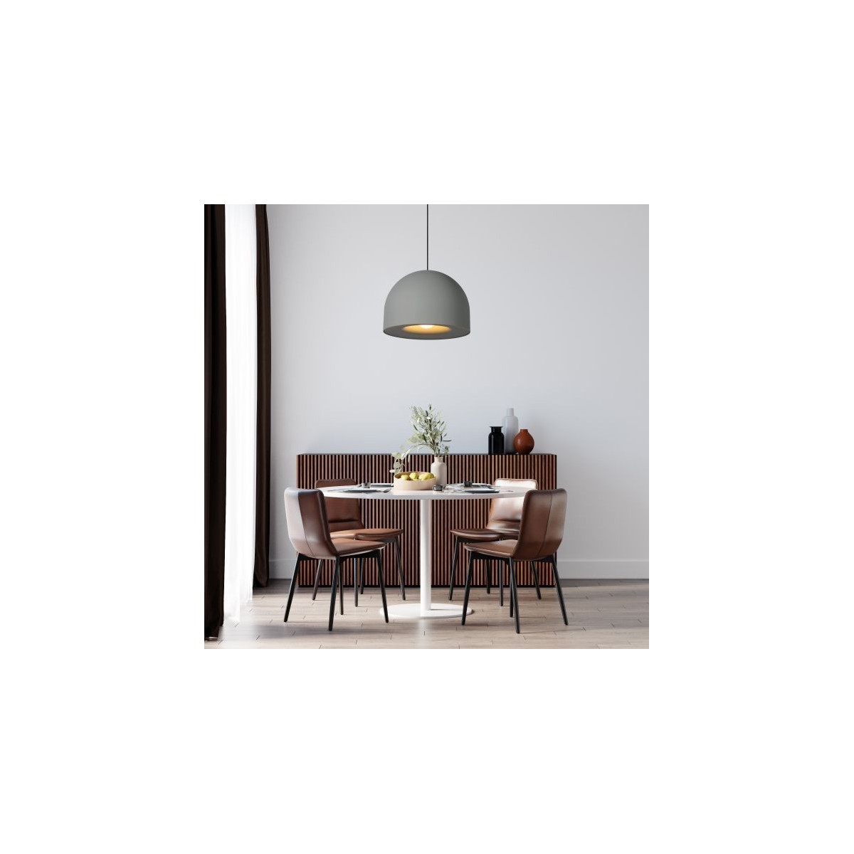 Lucide 20421/01/36 AKRON - Lampa wisząca - 50 cm - 1xE27 - Szara | Premium