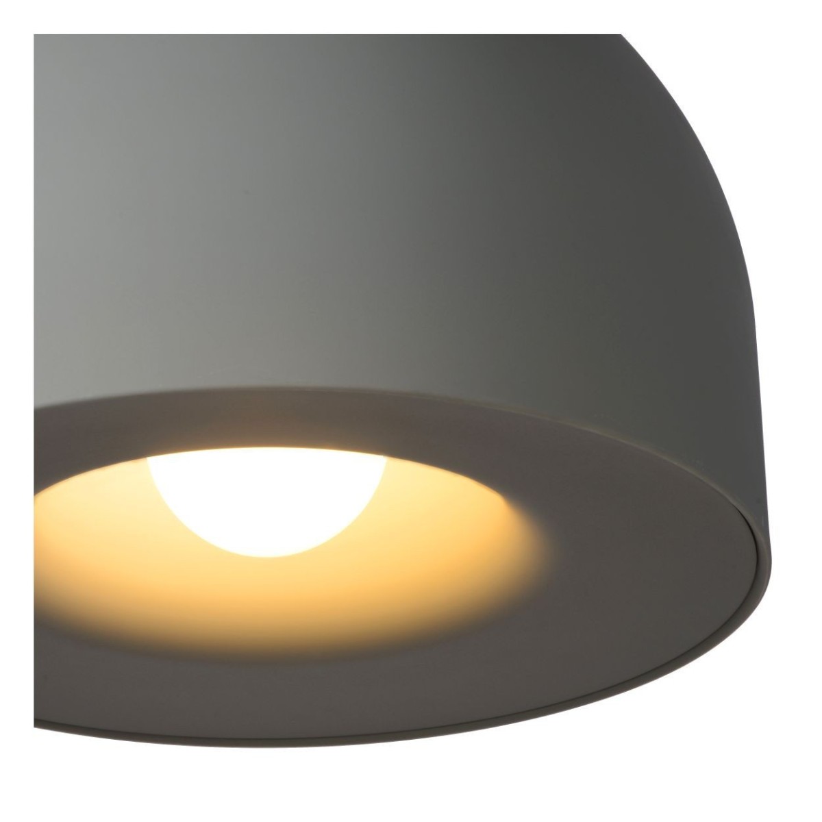 Lucide 20421/01/36 AKRON - Lampa wisząca - 50 cm - 1xE27 - Szara | Premium