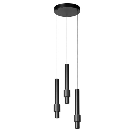 Lucide 24402/15/30 MARGARY - Lampa wisząca - 28 cm - Ściemniacz LED - 3x4W 2700K - Czarny