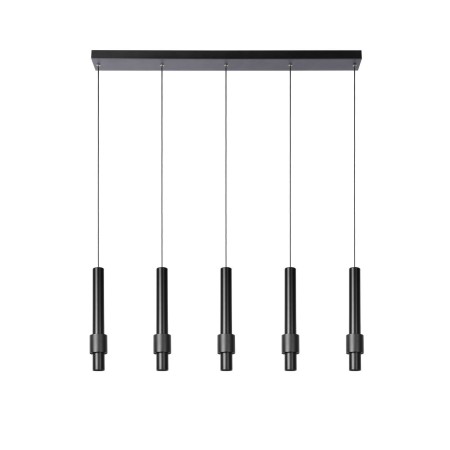 Lucide 24402/30/30 MARGARY - Lampa wisząca - LED ściemnialna - 5x4.2W 2700K - czarna