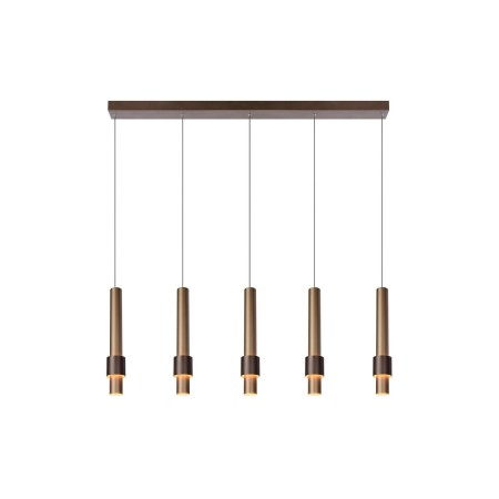 Lucide 24402/30/96 MARGARY - Lampa wisząca - LED ściemnialna - 5x4.2W 2700K - Kawa