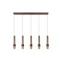 Lucide 24402/30/96 MARGARY - Lampa wisząca - LED ściemnialna - 5x4.2W 2700K - Kawa