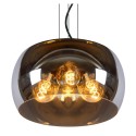 Lucide 45401/40/65 OLIVIA - Lampa wisząca - 40 cm - 3xE27 - Szary dymny