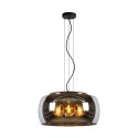 Lucide 45401/50/65 OLIVIA - Lampa wisząca - 50 cm - 3xE27 - Szary dymny