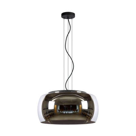 Lucide 45401/50/65 OLIVIA - Lampa wisząca - 50 cm - 3xE27 - Szary dymny