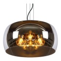 Lucide 45401/50/65 OLIVIA - Lampa wisząca - 50 cm - 3xE27 - Szary dymny