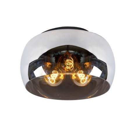 Lucide 45101/40/65 OLIVIA - Lampa sufitowa wpuszczana - 40 cm - 3xE27 - Szary dymny