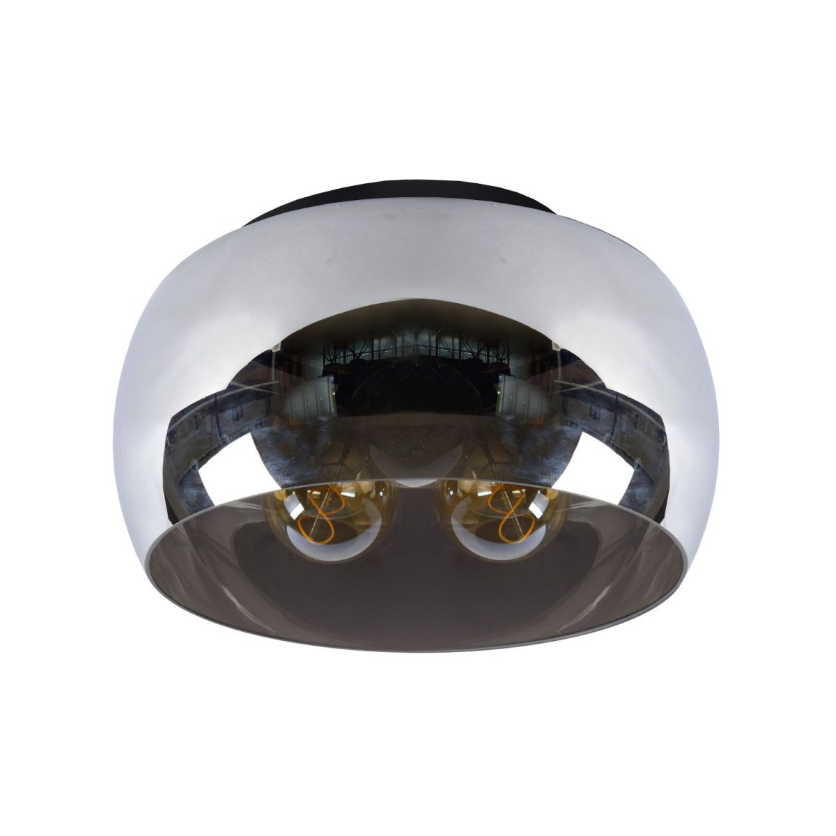 Lucide 45101/40/65 OLIVIA - Lampa sufitowa wpuszczana - 40 cm - 3xE27 - Szary dymny