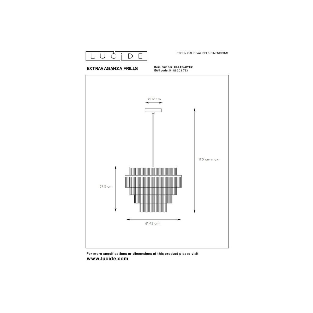 Lucide EXTRAVAGANZA FRILLS 03442/42/02
