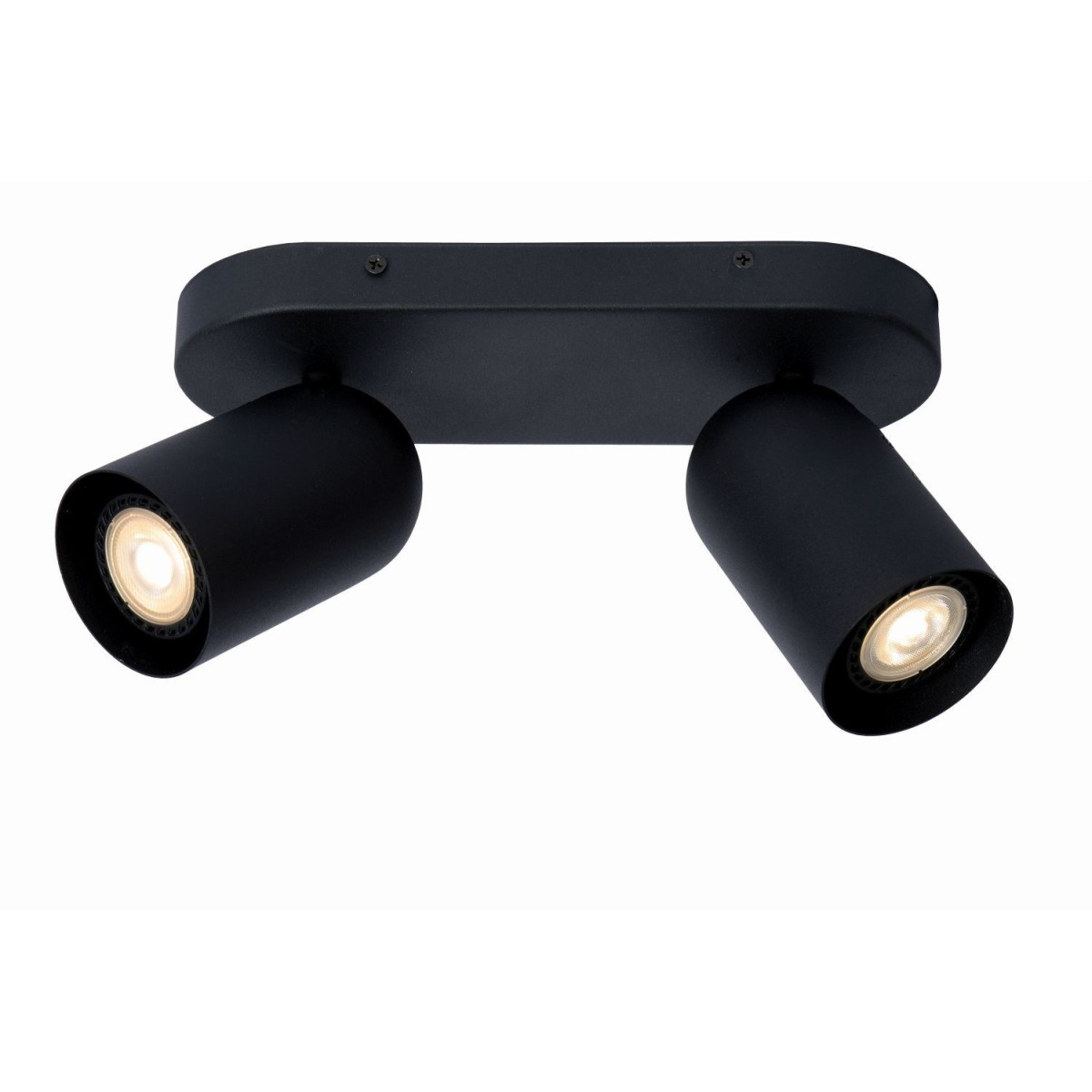 Lucide 13958/02/30 PUNCH - Reflektor sufitowy - 2xGU10 - Czarny