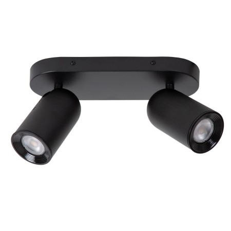 Lucide 13958/02/30 PUNCH - Reflektor sufitowy - 2xGU10 - Czarny