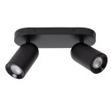 Lucide 13958/02/30 PUNCH - Reflektor sufitowy - 2xGU10 - Czarny