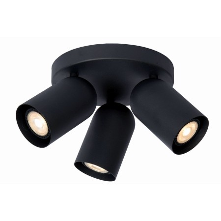 Lucide 13958/13/30 PUNCH - Reflektor sufitowy - 21 cm - 3xGU10 - Czarny