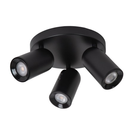 Lucide 13958/13/30 PUNCH - Reflektor sufitowy - 21 cm - 3xGU10 - Czarny